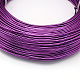 丸アルミ線  柔軟なクラフトワイヤー  ビーズジュエリー人形クラフト作り用  暗紫色  18ゲージ  1.0mm  200m / 500g（656.1フィート/ 500g） AW-S001-1.0mm-11-3