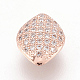 Perline zirconi micro pave  in ottone KK-O112-12-2