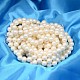 Redondo shell hebras de abalorios de perlas X-BSHE-L011-4mm-A013A-2