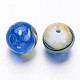 Style mer perles à la main ronde lampwork LAMP-F006-15-3