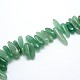 Natürlichen grünen Aventurin Perlen Stränge X-G-O051-02-3