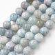 Chapelets de perles en aigue-marine naturelle G-G945-06-10mm-1