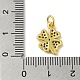 Подвески из настоящей 18-каратной позолоченной латуни с фианитами KK-M283-09E-02-3
