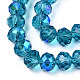 Electroplate Glass Beads Strands X-EGLA-A034-T8mm-L25-2