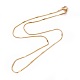 Collares de cadena de serpiente de 304 acero inoxidable NJEW-F265-B-G-1
