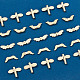 Chgcraft 80 pièces 4 perles en alliage de placage de style rack FIND-CA0004-37-5