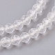 Natural Quartz Crystal Beads Strands G-F568-066-3mm-3