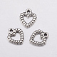 Antique Silver Plated Tibetan Style Zinc Alloy Heart Pendants X-AC0324-1