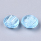 Main feuille de perles de verre de Murano en argent SLF12MMY-1L-2