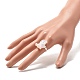 樹脂3dユニコーン調節可能なリング  女性のための漫画の真鍮の指輪  カラフル  usサイズ4 3/4(15.4mm) RJEW-JR00428-04-3