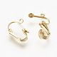 Brass Clip-on Earring Findings KK-P172-02G-2