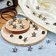SUPERFINDINGS 24Pcs Alloy Star Lapel Pin Brooches JEWB-FH0001-37B-5
