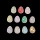 Opaque Spray Painted Glass Beads GLAA-D006-09-2