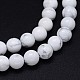 Hebras de perlas redondas de Howlite naturales G-F222-14-10mm-2