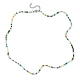 Collane di perle di vetro con 304 fermaglio in acciaio inossidabile NJEW-JN04363-01-1