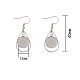 Hollow Stainless Steel Earring Hooks EJEW-SZ0001-23P-4