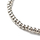 Set di braccialetti elastici con perline a cuore d'amore per donne adolescenti BJEW-JB06999-6