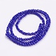 Faceted Imitation Jade Glass Beads Strands X-GLAA-R135-2mm-27-2