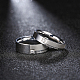 Regali di san valentino incisi amore infinito anelli di coppia in acciaio al titanio con zirconi cubici per donna RJEW-BB16457-8P-4