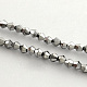 Chapelets de perles en verre électroplaqué EGLA-R094-4mm-08-1