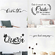 PVC Quotes Wall Sticker DIY-WH0200-091-6
