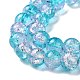 Two Tone Crackle Glass Beads Strands X-CCG-Q002-8mm-A33-4