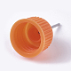 プラスチック交換ヘッド  鉄ピンと  プラチナ  オレンジ  30x17mm  穴：0.8mm MRMJ-WH0050-01A-2