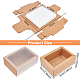 Foldable Creative Kraft Paper Box CON-WH0073-95-2