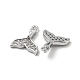 Brass Micro Pave Clear Cubic Zirconia Charms KK-H460-34P-2
