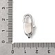 Застежки-клешни из прозрачной латуни с кубическим цирконием KK-Z078-45B-P-3