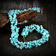 Colliers chips de turquoise naturelle millésime perles NJEW-BB16531-E-5