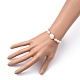 Natürliche Barockperlen Keshi Perlen Perlen Armbänder BJEW-JB05404-02-5