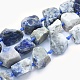 Fili di perle di diaspro macchia blu naturale G-G765-06-1