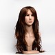 Les femmes uniques cosplay cheveux longs cheveux bouclés partie haute température perruques en fibre OHAR-I005-27-1