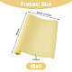 DICOSMETIC 2M/Roll PVC Fabric Yellow Plastic Fabric Solid Color Leather Sheets Leather Fabric Sheets PVC Fabric Roll for DIY Sewing Hair Bows Keychains Jewelry Making DIY-WH0502-96-2