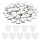 PandaHall 60pcs Heart Porcelain Mosaics PORC-PH0001-24-1