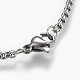 304 Stainless Steel Box chain Necklaces NJEW-F242-13P-D-3