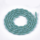 Opaque Solid Color Glass Beads Strands X-GLAA-T009-001G-2