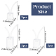 CRASPIRE 3 Sizes Clear Earrings Display Stands Tree Jewelry Display Holder Acrylic Earring Storage Trade Show Store Countertop Display Hanging Supplies Home Decor Vanity Fashion EDIS-WH0022-08-2