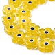 Chapelets de perle de millefiori en verre manuelles LAMP-J035-10mm-01-2