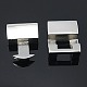 Stainless Steel Snap Lock Clasps for Jewelry Making X-STAS-Q162-1