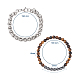 Set di gioielli unisex con bracciale elastico e bracciale a catena BJEW-JB04780-3