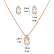 Boucles d'oreilles et colliers pendentifs ensembles de bijoux SJEW-L192-03-2