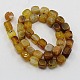 Natural Striped Agate/Banded Agate Beads Strands G-L017-03-2