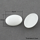 Spray Painted Glass Cabochons DGLA-R028-13-1