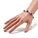 Bracelet double couche de lapis-lazuli naturel et de perles de nacre BJEW-TA00025-05-3