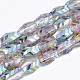 Electroplate Glass Beads Strands EGLA-T018-02-C02-1