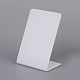 有機ガラスのピアスディスプレイ  長方形  ホワイト  10.8x7cm X-EDIS-G013-03-2