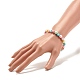 Bracelet extensible en perles acryliques avec coeur pour femme BJEW-JB07564-3