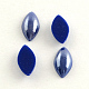 Cabujones de cristal opaco plisado perlado PORC-S779-9x18-21-1